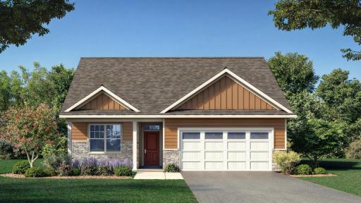 Artists Rendering of the Harmony Heartland Cottage. Photo is of a similar home. Options and colors may vary. Ask Sales Agent for details.
