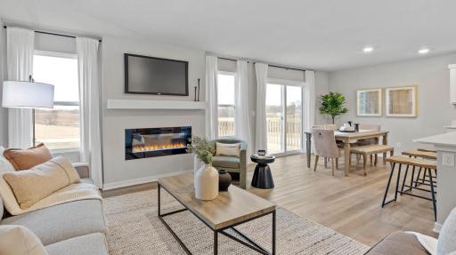 Bright open living room. Photos are of similar staged home. Colors and options may vary. Ask Sales Agent for details.