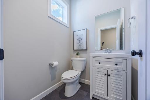 Main floor half bath