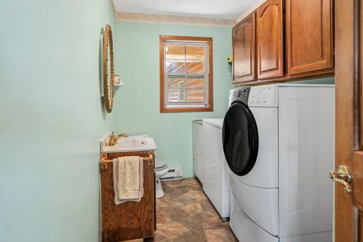 Main-Level Half Bath & Laundry