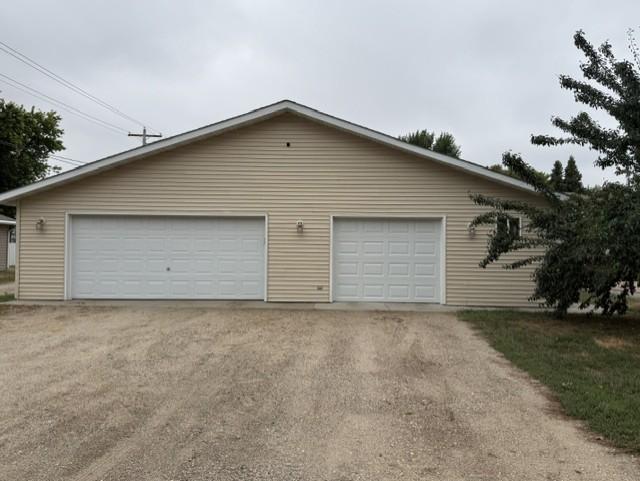 Exterior of the garage