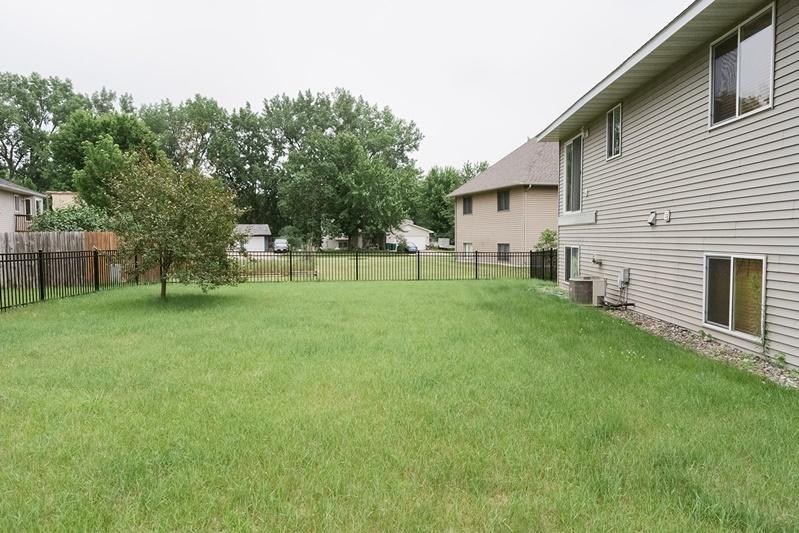 Large back yard