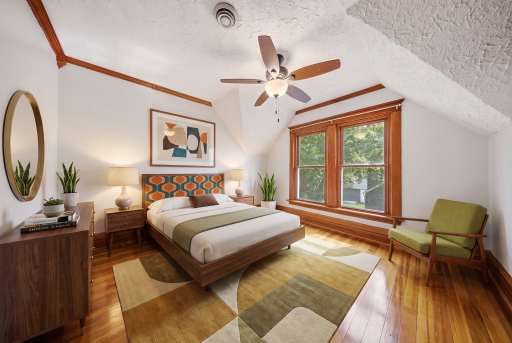 Bedroom #3 - Upper Level (Virtually Staged)