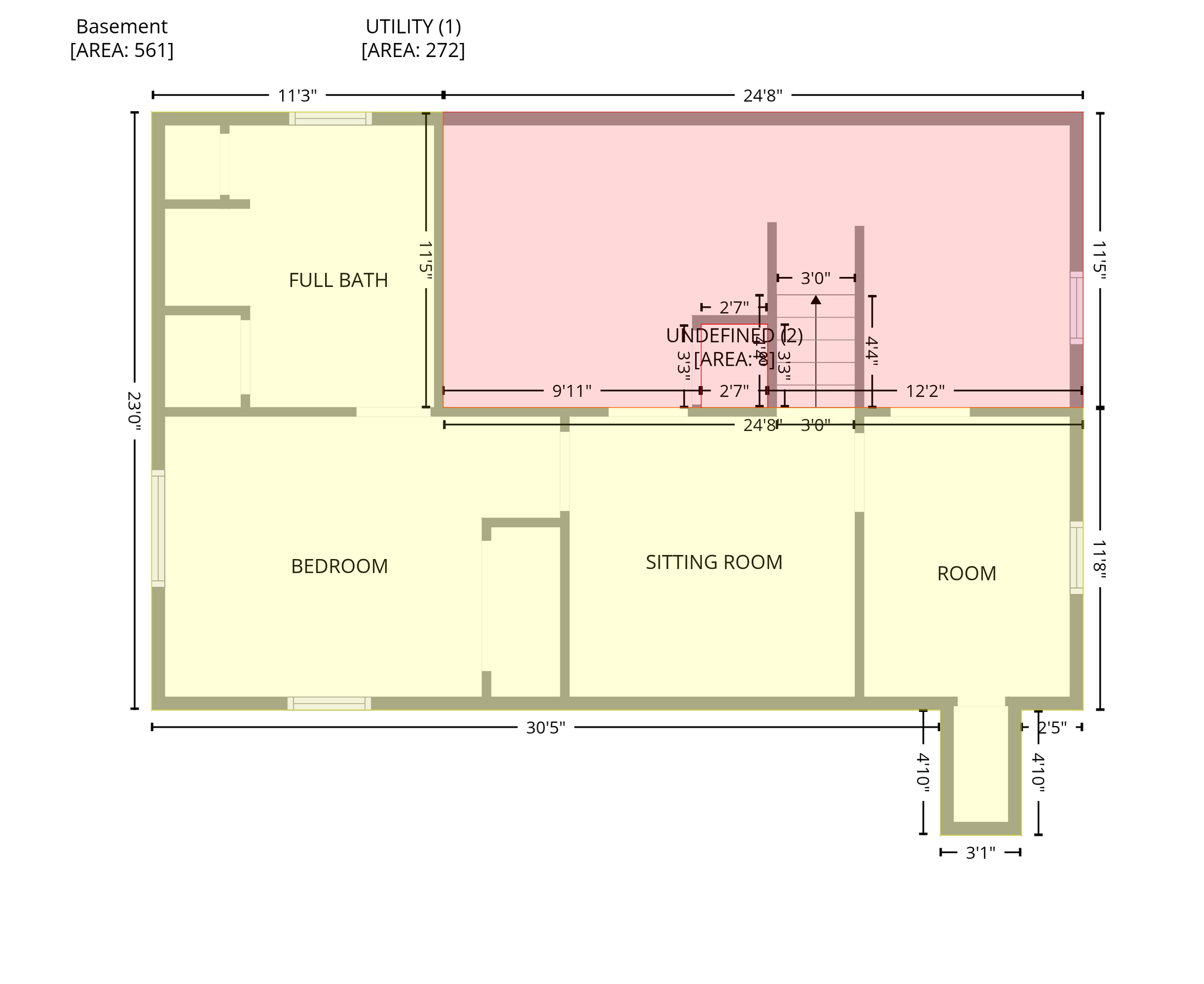 Basement/Lower Level Floor Plan