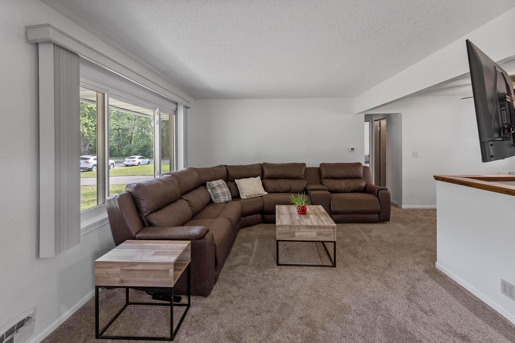 Your home enjoyment starts here with a spacious living room that welcomes you into the space