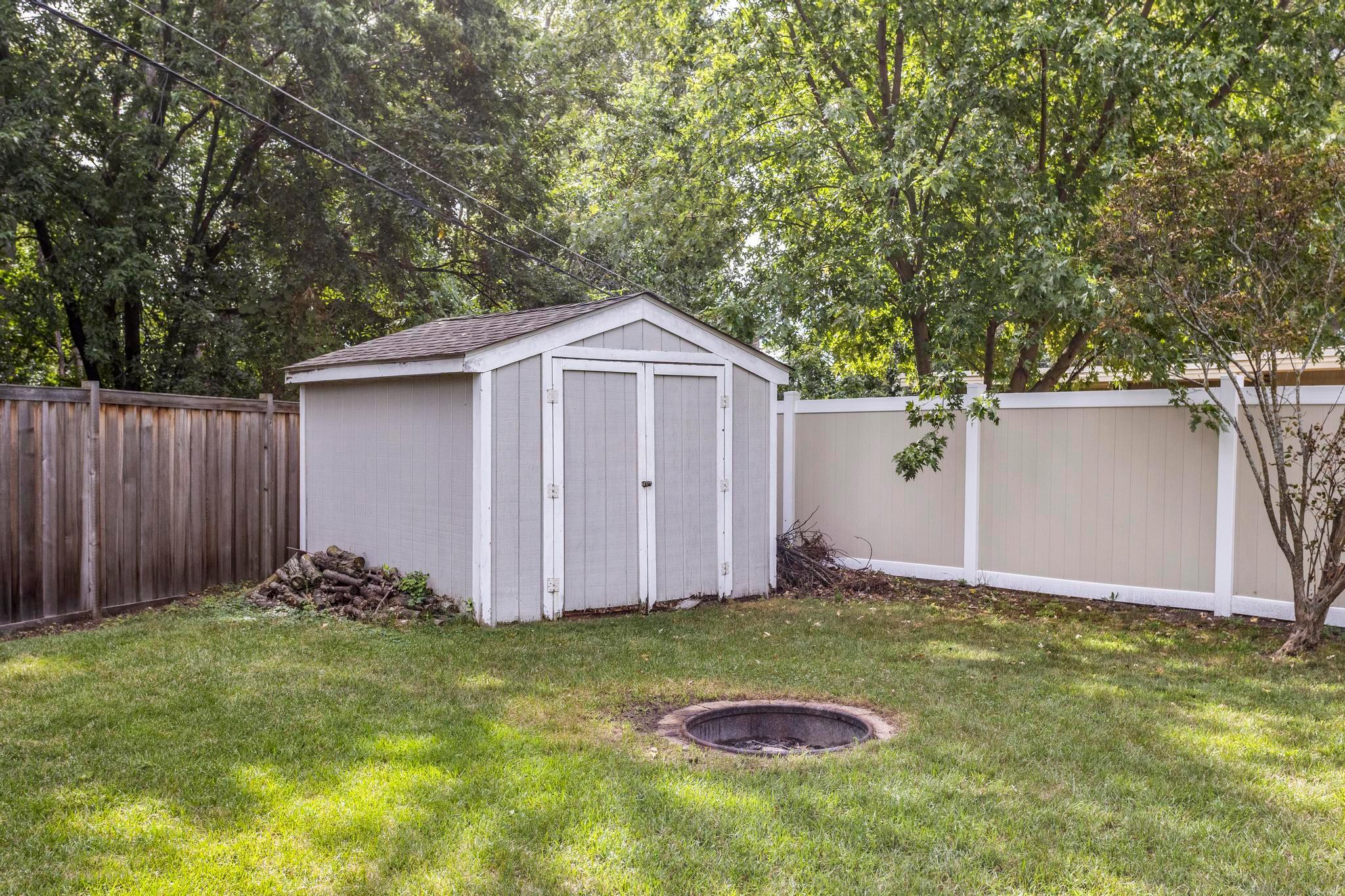 Convenient shed storage!