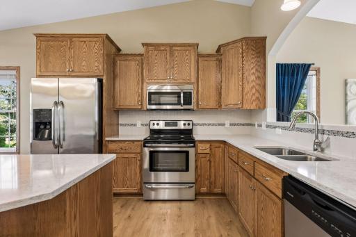 Lots of storage and counter space in this kitchen