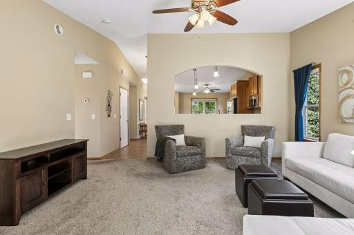 Great flow between all main living areas of this home