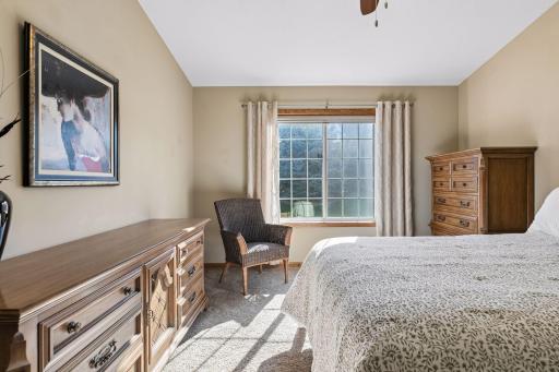 Bedroom can accommodate a large bed and bedroom furniture