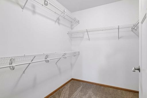 Fantastic storage space in this walk-in closet