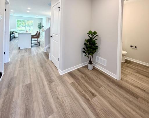 7077 Kittredge Lane NE - Photo of actual home. Mudroom and Half Bath.