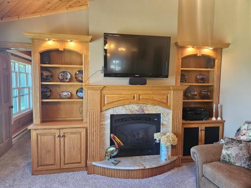 Fireplace in living room