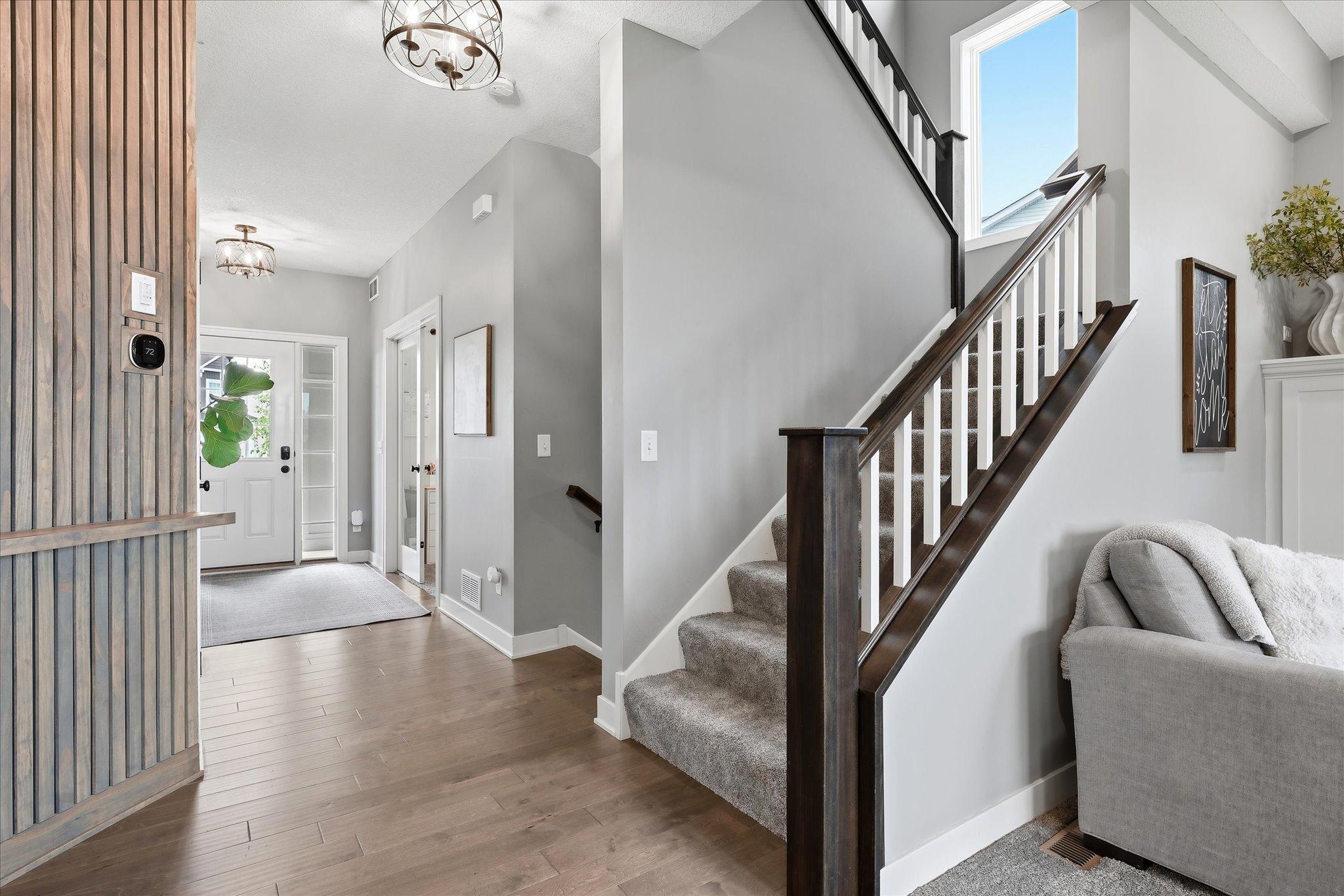Stairs to upper level