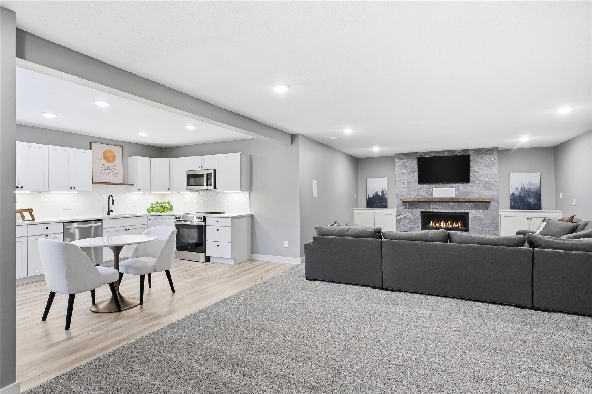 Lower Level with Kitchen