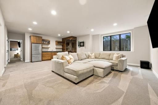 basement family room