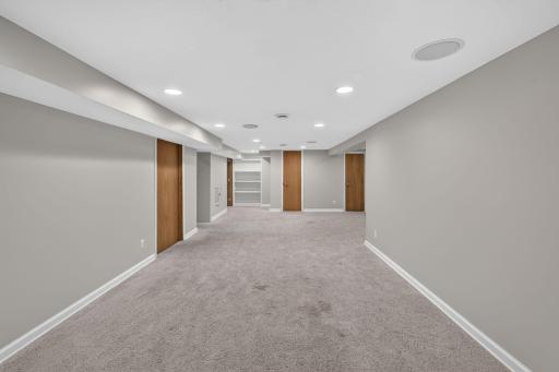 Finished lower level provides flexible space for relaxing, recreation and entertaining.