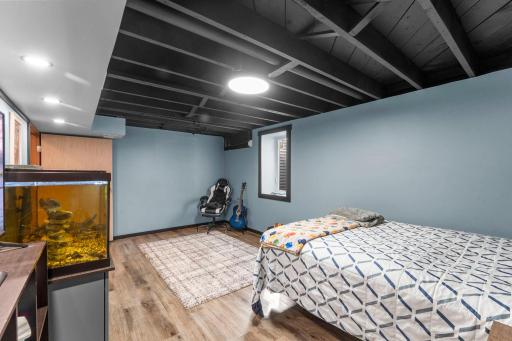 Bonus space downstairs with an egress window added in 2024 and additional unfinished area offering future possibilities.