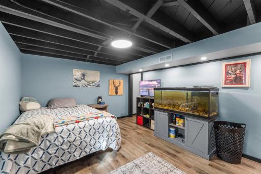 Sizeable lower-level bedroom with plenty of room to create a comfortable private retreat.