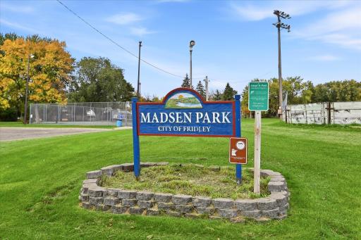 Just a short walk away, Madsen Park offers a wonderful neighborhood amenity maintained by the City of Fridley.