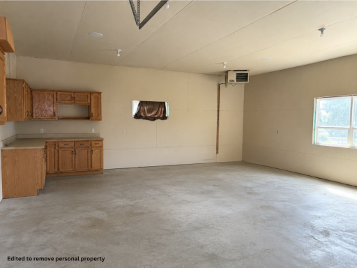 detached garage (photos edited to remove personal property