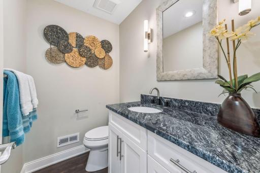 1/2 bath on the main level