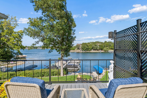Enjoy lounging on the upper deck - check out that view
