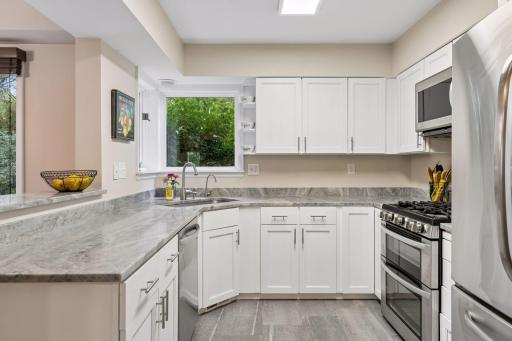 Ample counter space for meal prep.