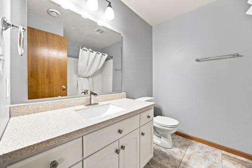 Updated Full Bathroom in lower level as well - and has a tub and shower