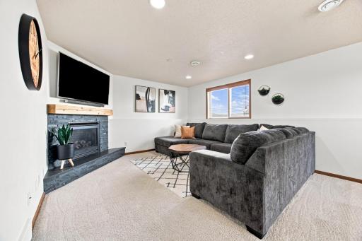 Gas fireplace in the Family Room for cozy movie nights!
