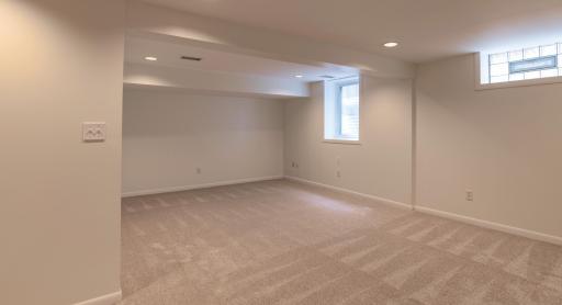 Large windows bring natural light into the lower level!
