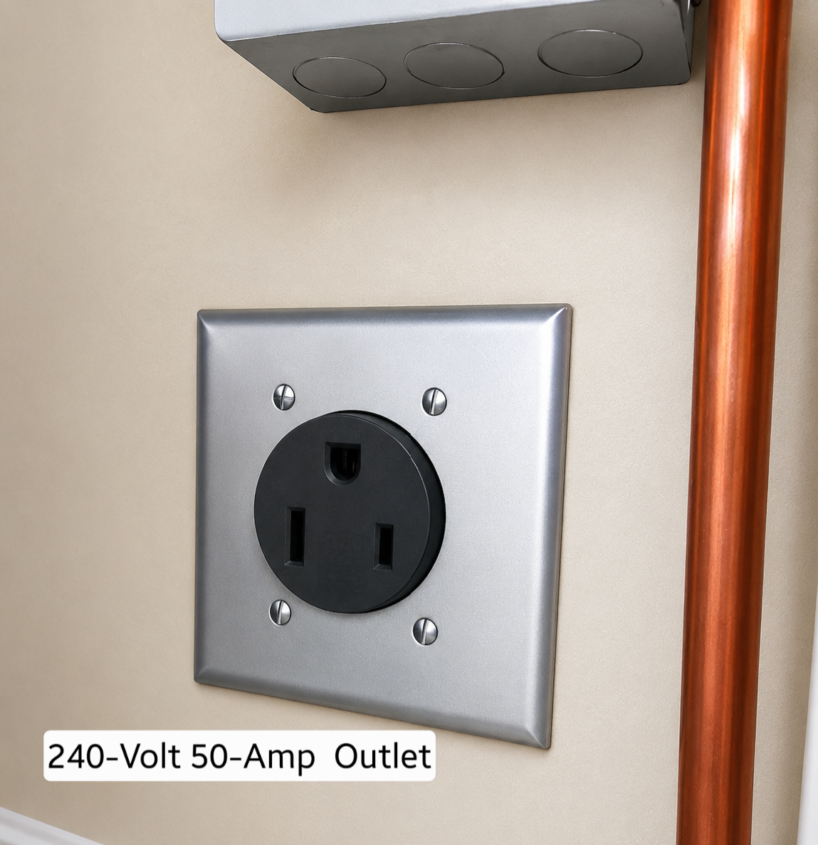 Garage 240-volt 50-amp outlet