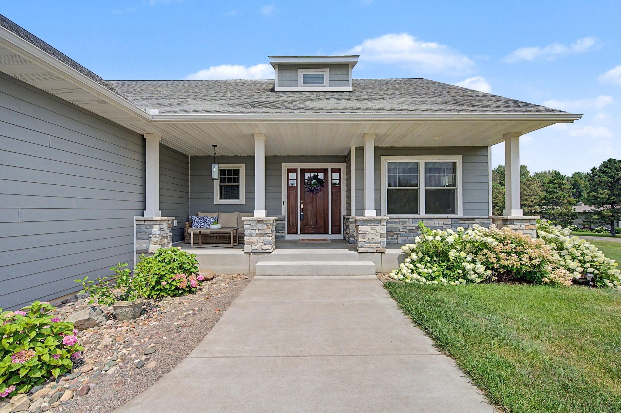 Inviting covered porch welcomes your guests!