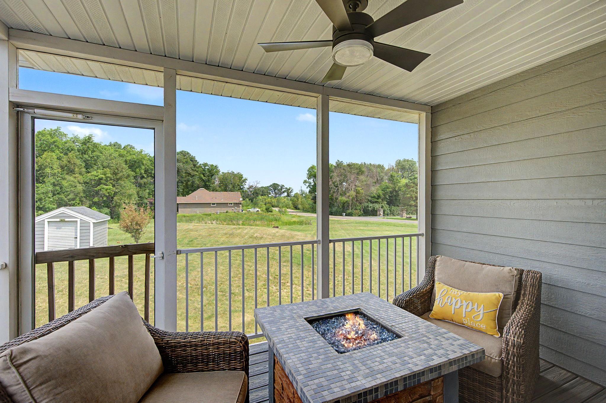 Screened porch off primary bedroom!