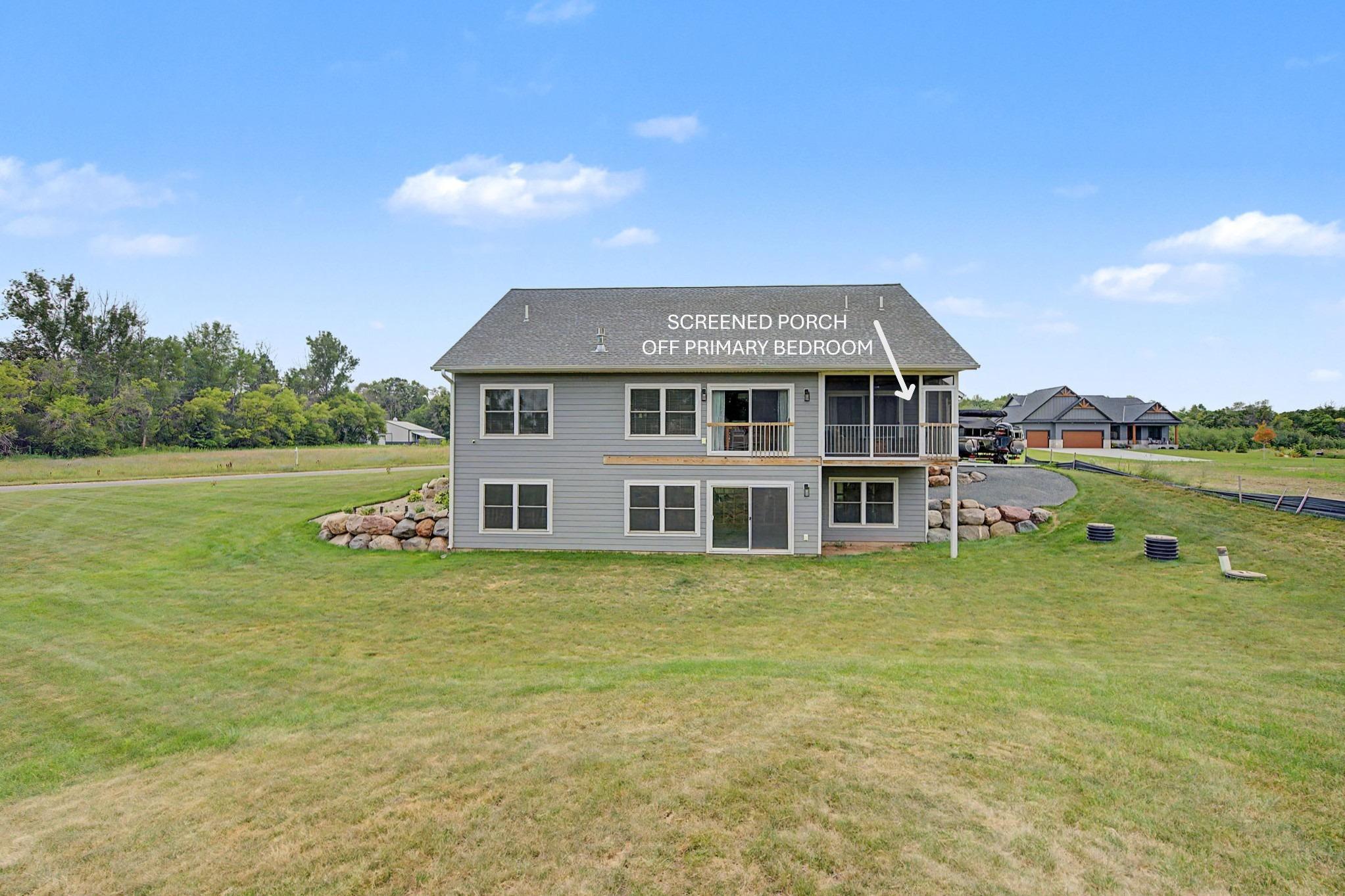 Add a large deck to increase seasonal fun!