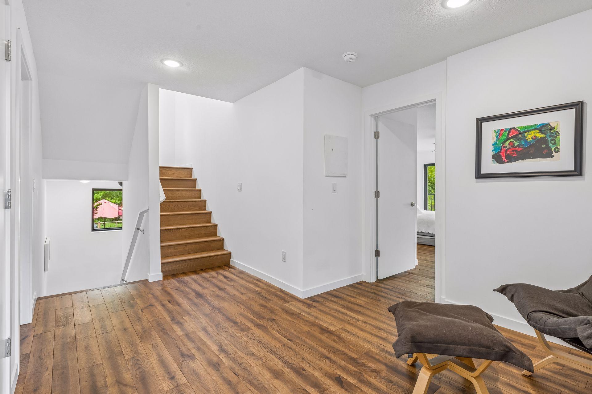 2nd floor landing area. All three bedrooms on one level