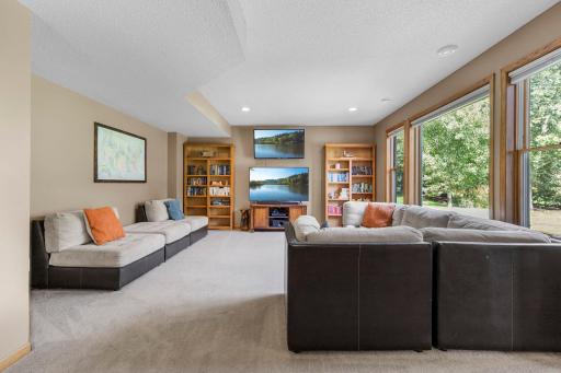 Finished walkout lower level dramatically expands the home's living and entertaining space. Impressive 9-foot ceilings give the lower level a bright, spacious feel.