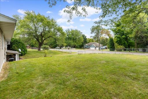 The property stretches between Oak Circle and Birch Street, creating a unique setup with street access from both sides.