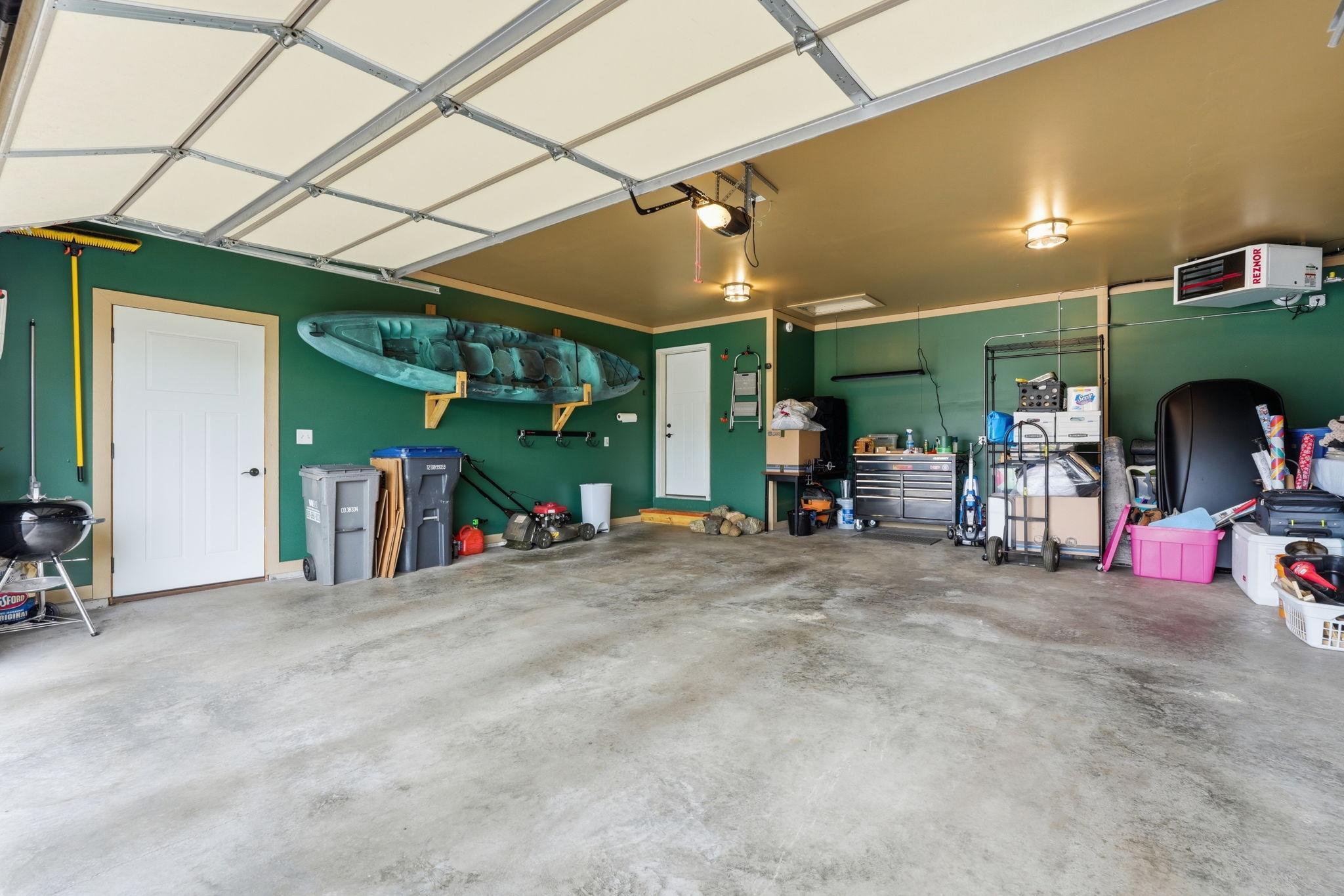 Oversized 2 Car Heated Garage