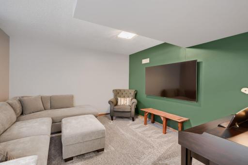 Family Room in the Lower Level