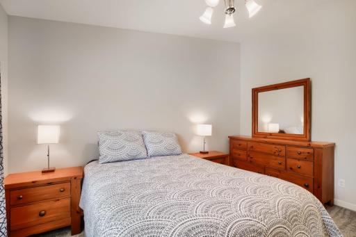 The Primary Bedroom with vaulted ceililng.