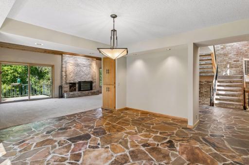 Dining room also opens to front entry.