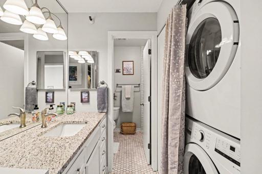 Laundry is conveniently located upstairs.