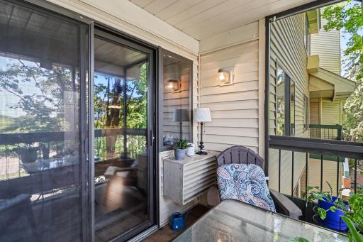 Enjoy morning coffee or sunsets from the screened in porch.