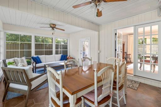 How about summer meals on the screen porch? Yes, please!