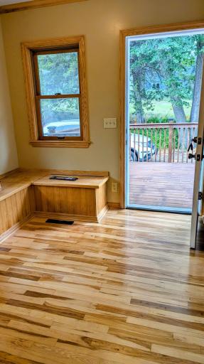 Kitchen Entrance features convenient benches with storage. .jpg