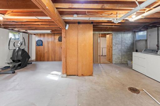 Basement offers laundry, storage, rec area, & an opportunity for equity & customizations!