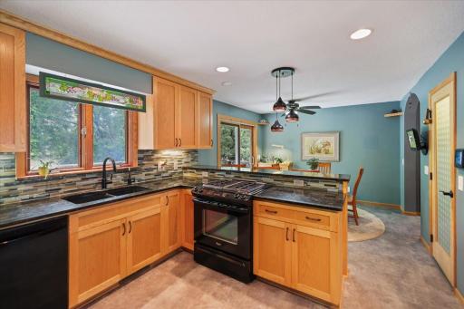 Plenty of other built in cabinetry and hutches.
