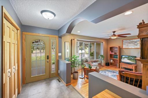 New flooring throughout entry and kitchen