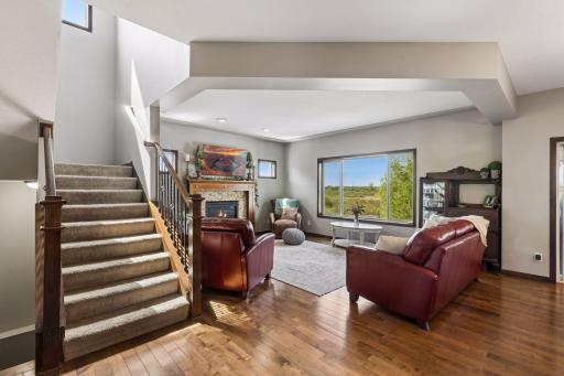 Living room and Stairs