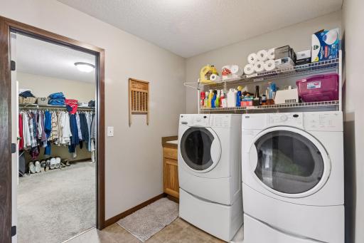 Upper level laundry